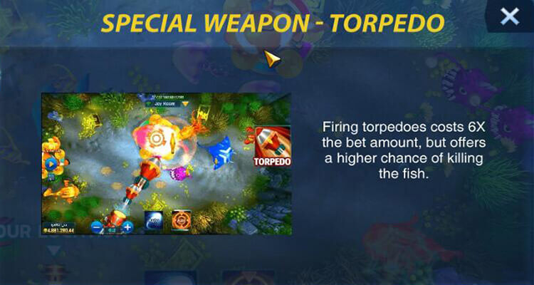 Happy Fishing torpedo weapon