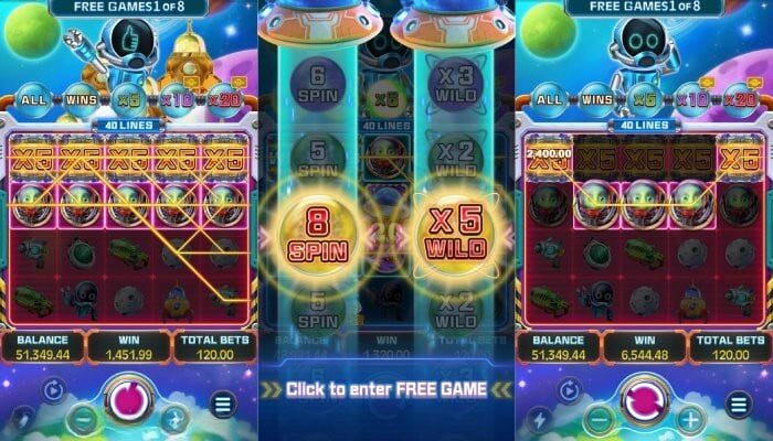 War of The Universe Slot Game FREE SPIN 1