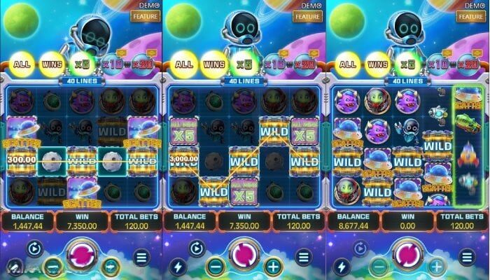 War of The Universe Slot Game Screen